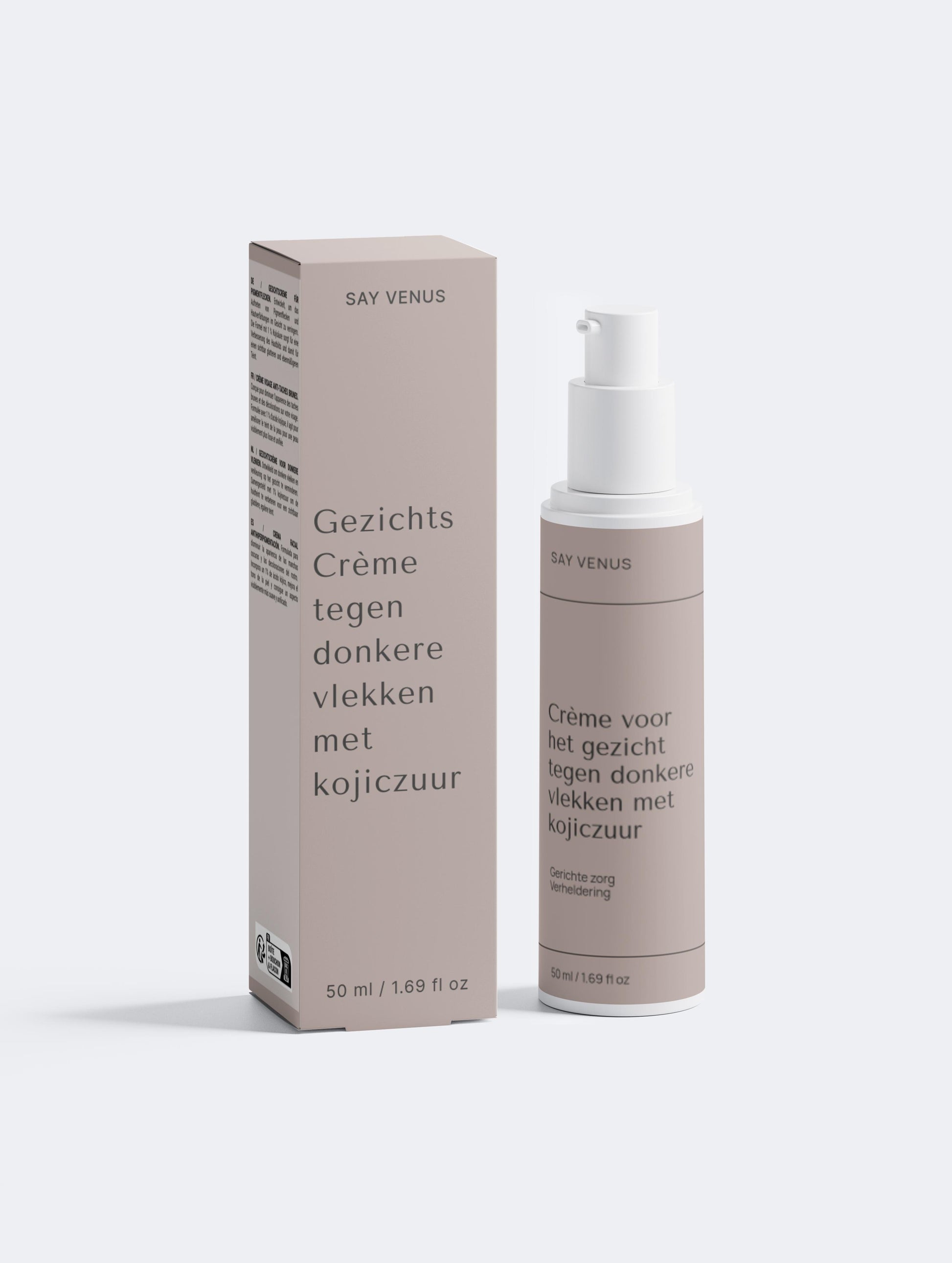 Crème voor het gezicht met Kojic Acid